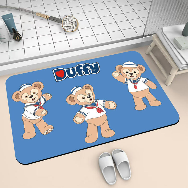 Playful Character-Themed Bath Mat