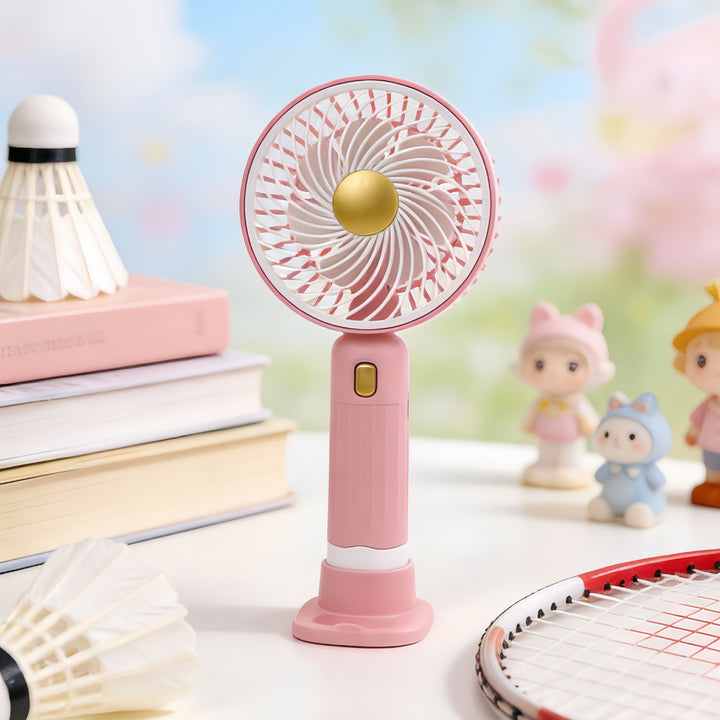 Ladies Portable Handheld Fan with Variable Speed Mode Bowlift
