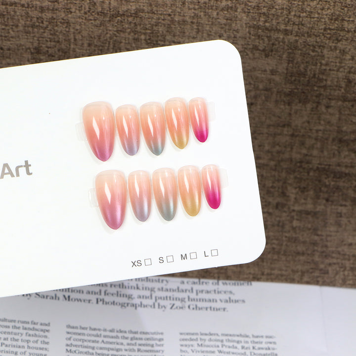 Ombre Gradient Press-On Nail Set Bowlift