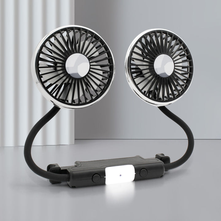 Flexible car fan with adjustable holder Bowlift