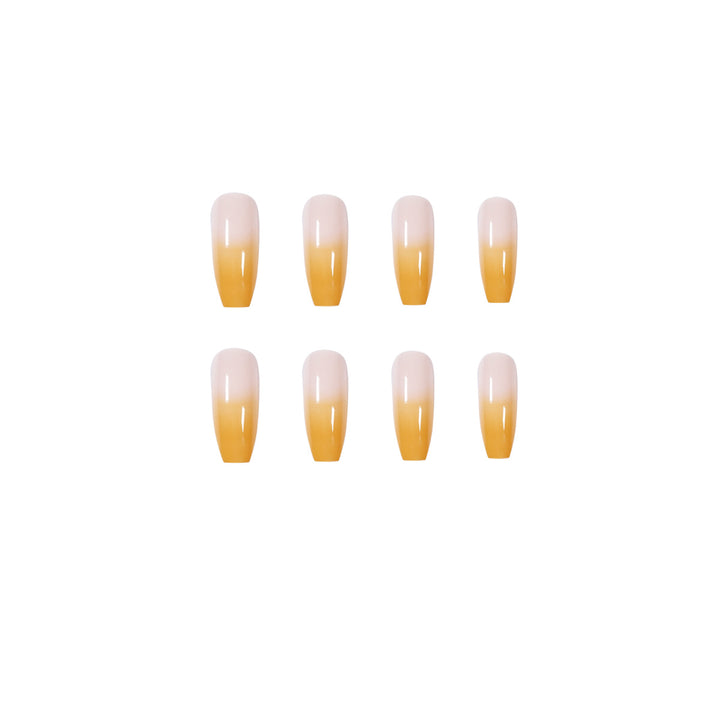 Artificial nail extensions in elegant ombre style Bowlift