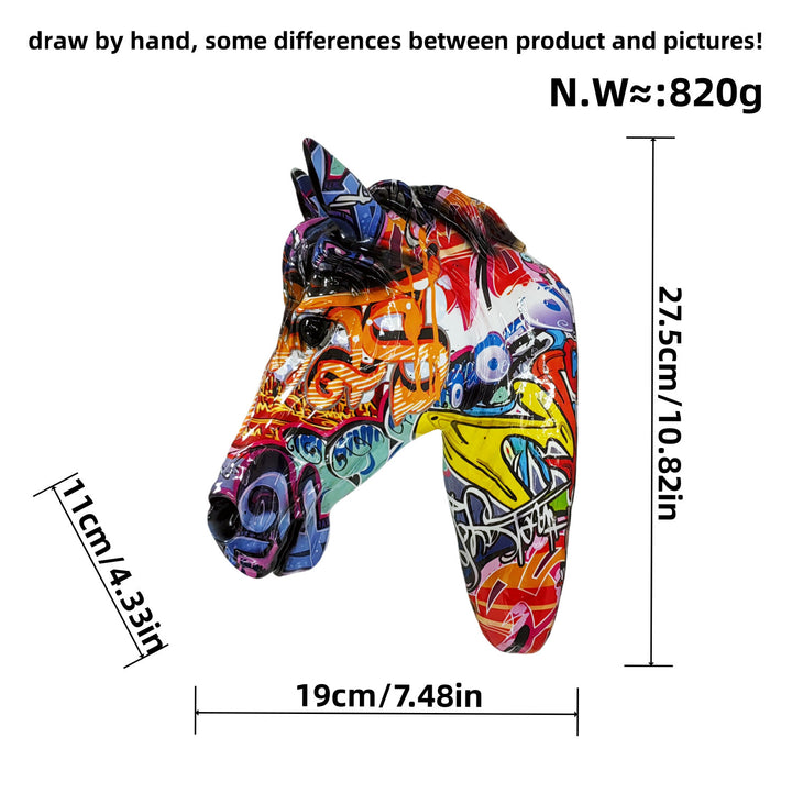 Decorative Horse Head Sculpture Bowlift