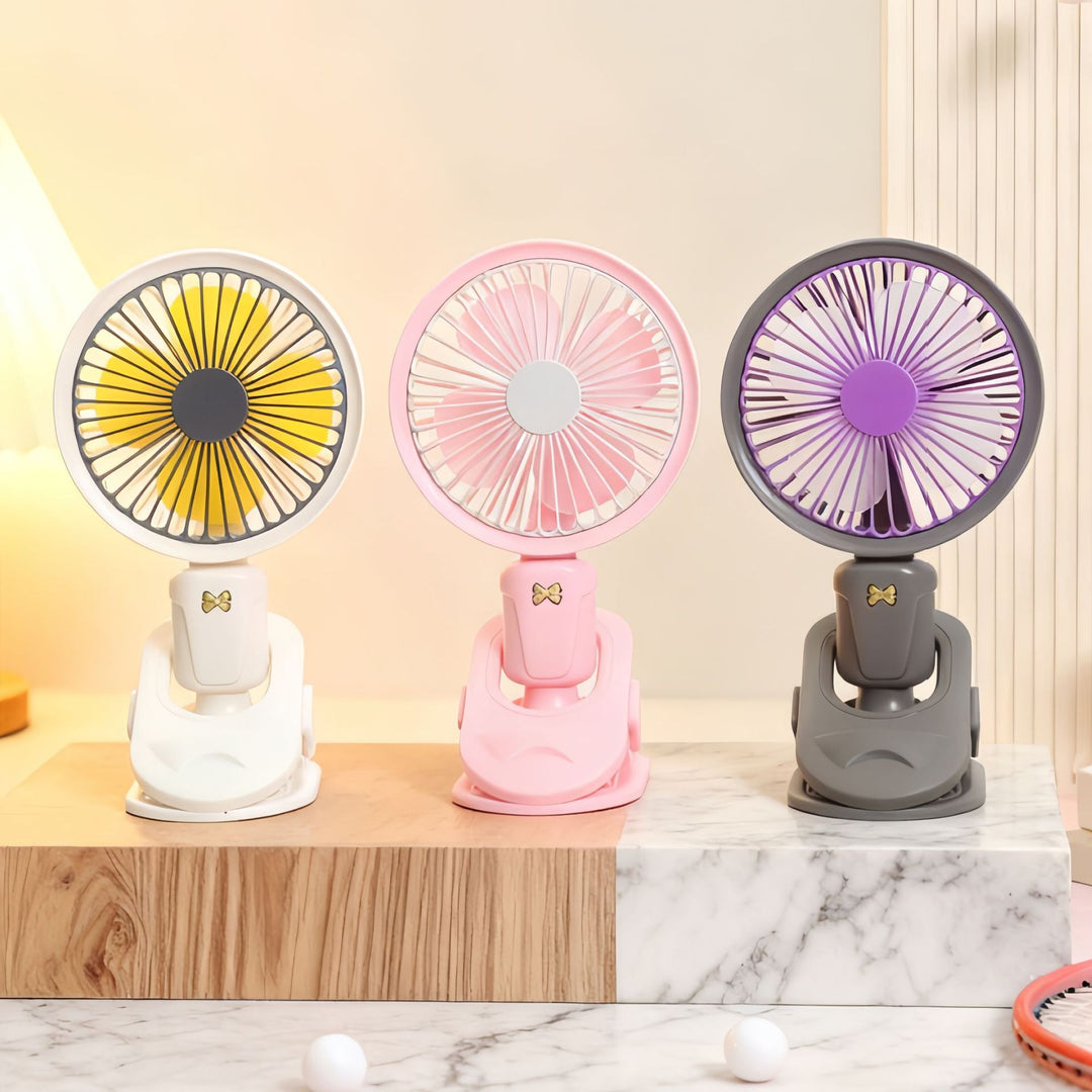 Women's Portable Table Fan with Multifunctional Mount Bowlift