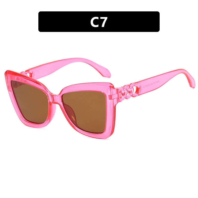 Women's large sunglasses in striking leopard design Bowlift