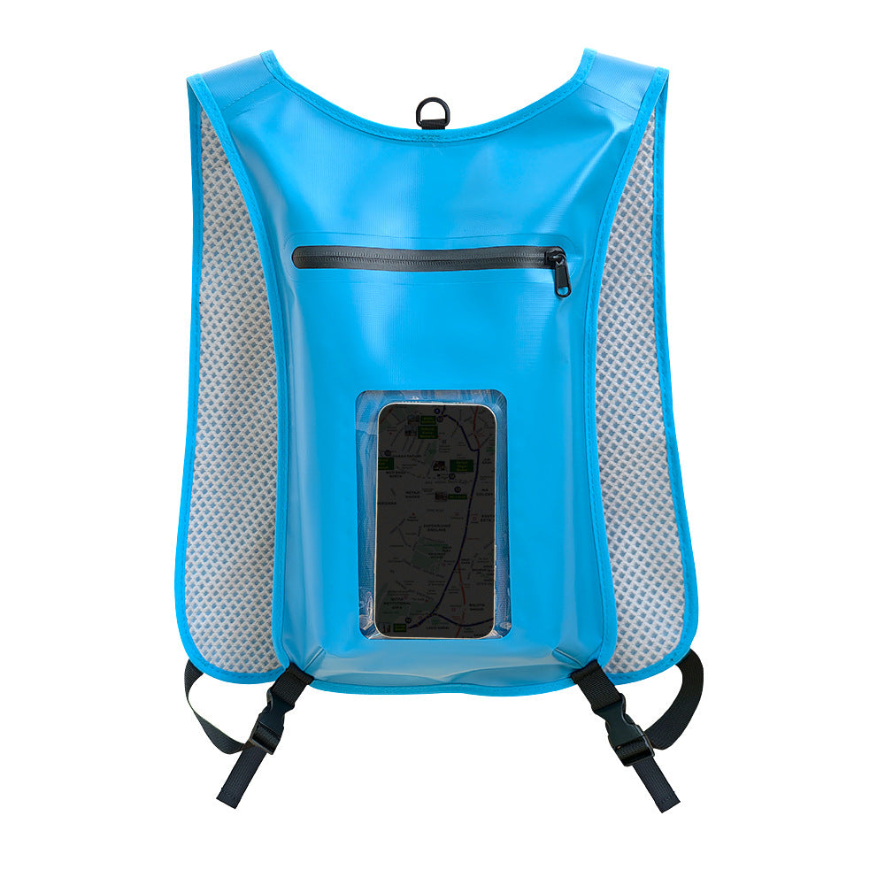 Waterproof Smartphone Backpack with Transparent Front Pocket Bowlift