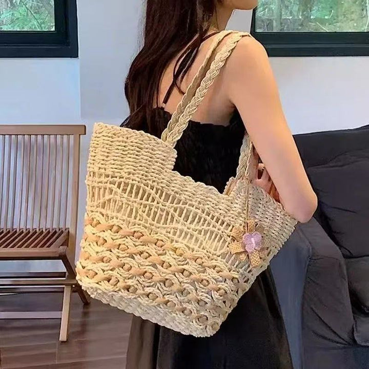 Braided Baste Beach Bag Bowlift