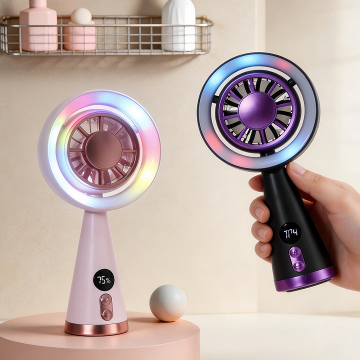 Women Portable Table Fan with Digital Control Bowlift