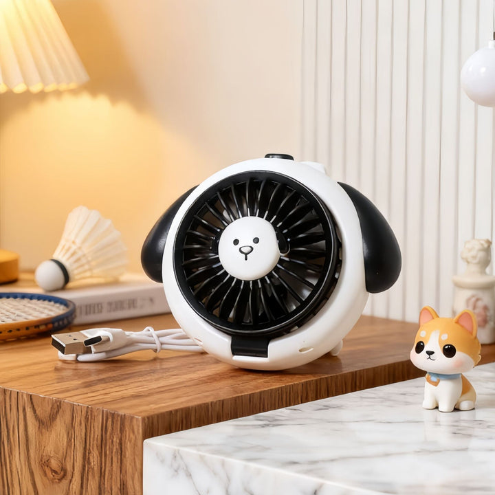 Women's Portable Spray Hand Fan in Cute Duck Design Bowlift