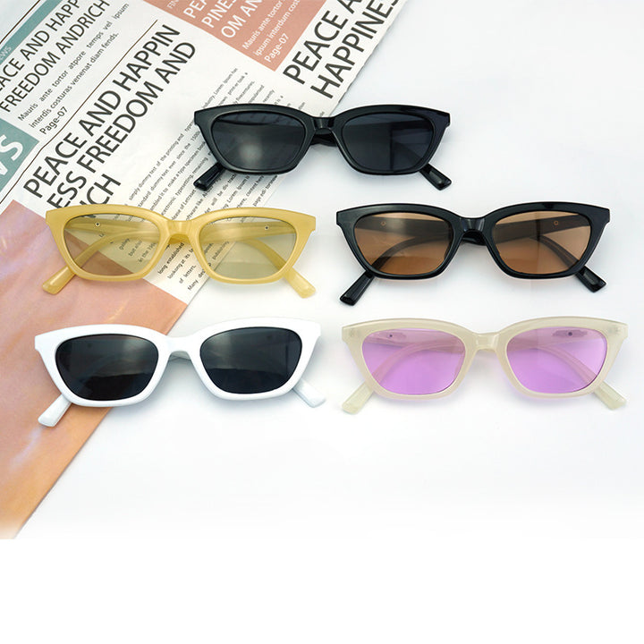 Women's Fashion Cat-Eye Sunglasses with Elegant Transparent Frame Bowlift