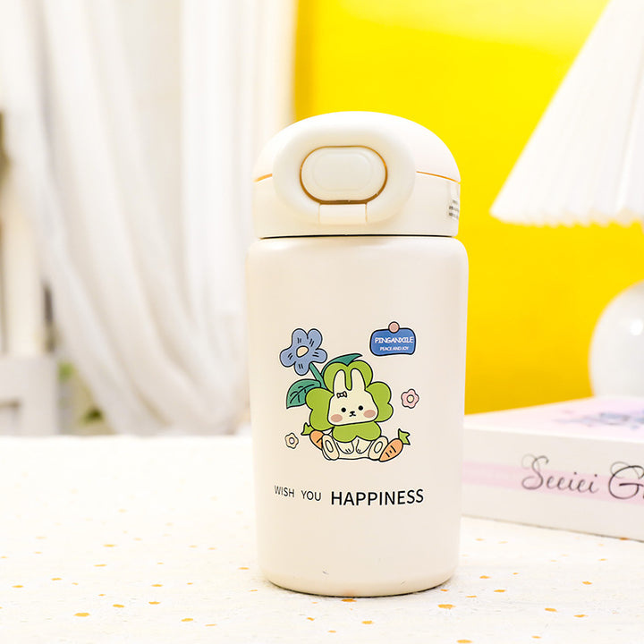 Women's insulated drinking bottle with practical screw cap and cute design Bowlift