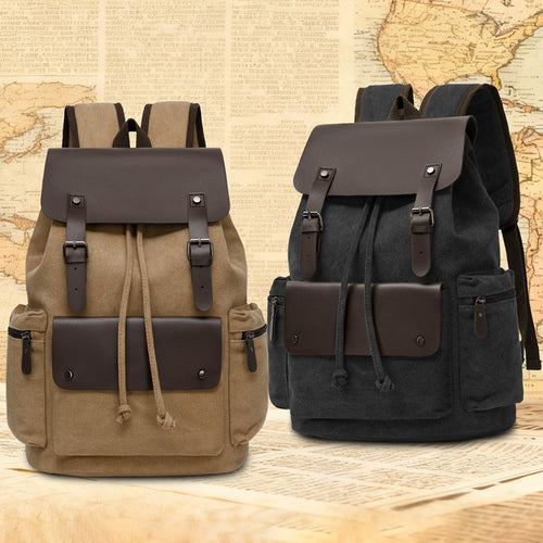 Vintage Canvas Rucksack Bowlift