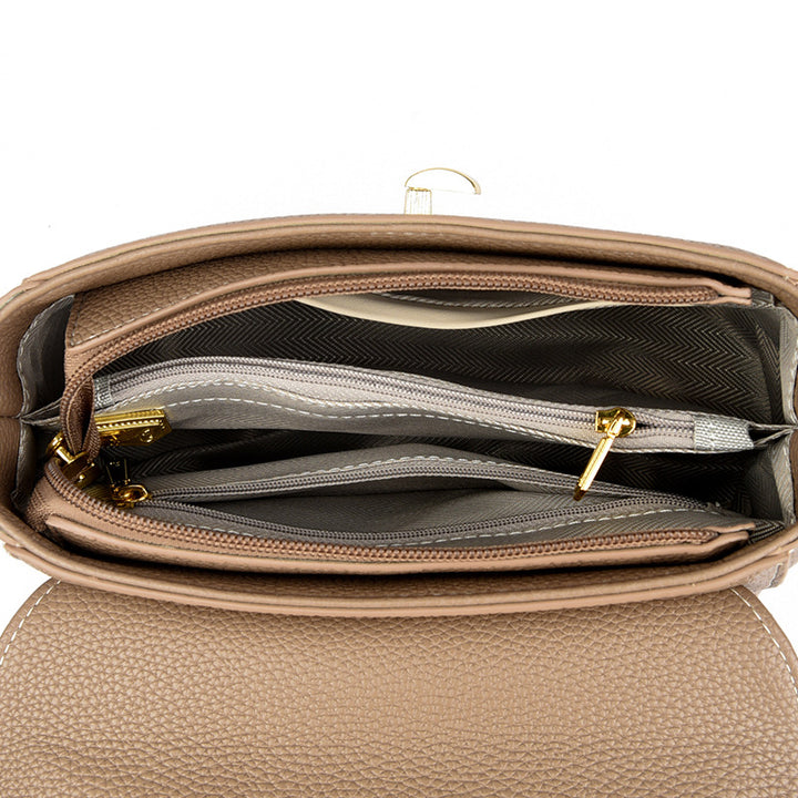 Elegant Structured Top-Handle Handbag Bowlift