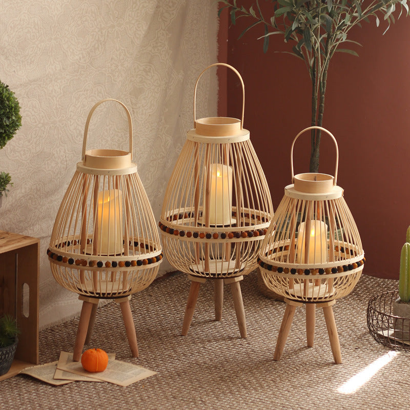 Handcrafted lantern made from natural materials Bowlift