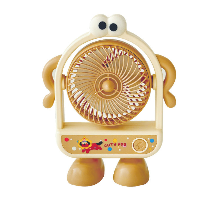 Unisex Portable Mini Stand Fan with Animal Design Bowlift