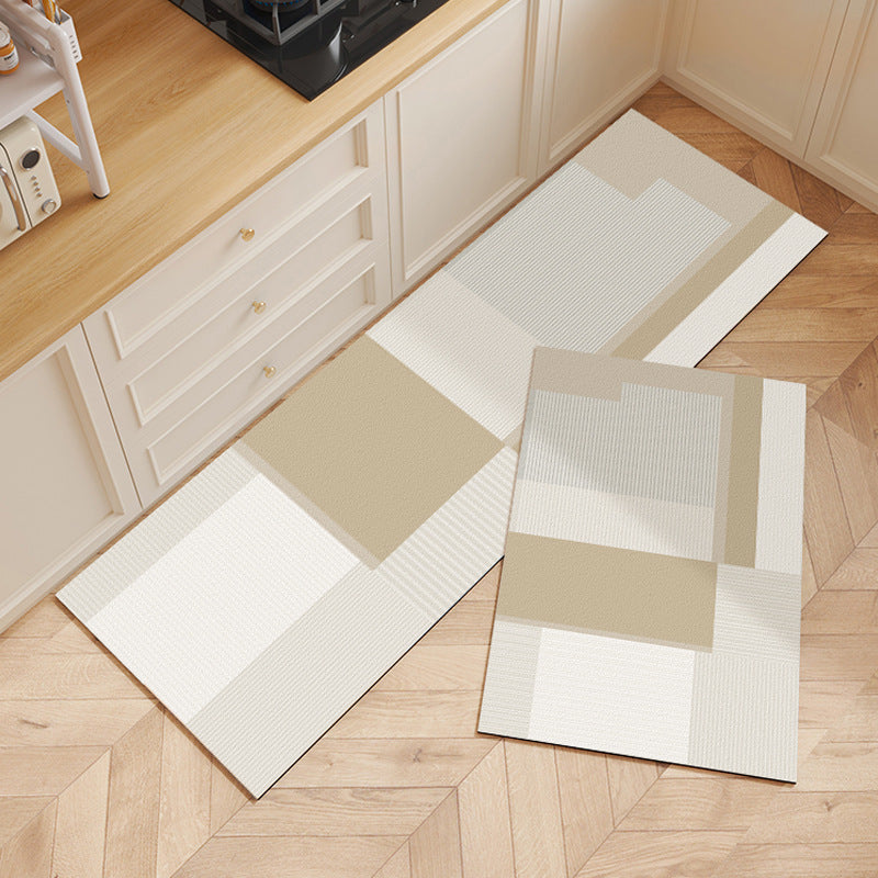 Contemporary Geometric Kitchen Runner Mat