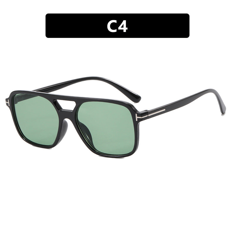Ladies elegant geometric sunglasses with stylish frame Bowlift
