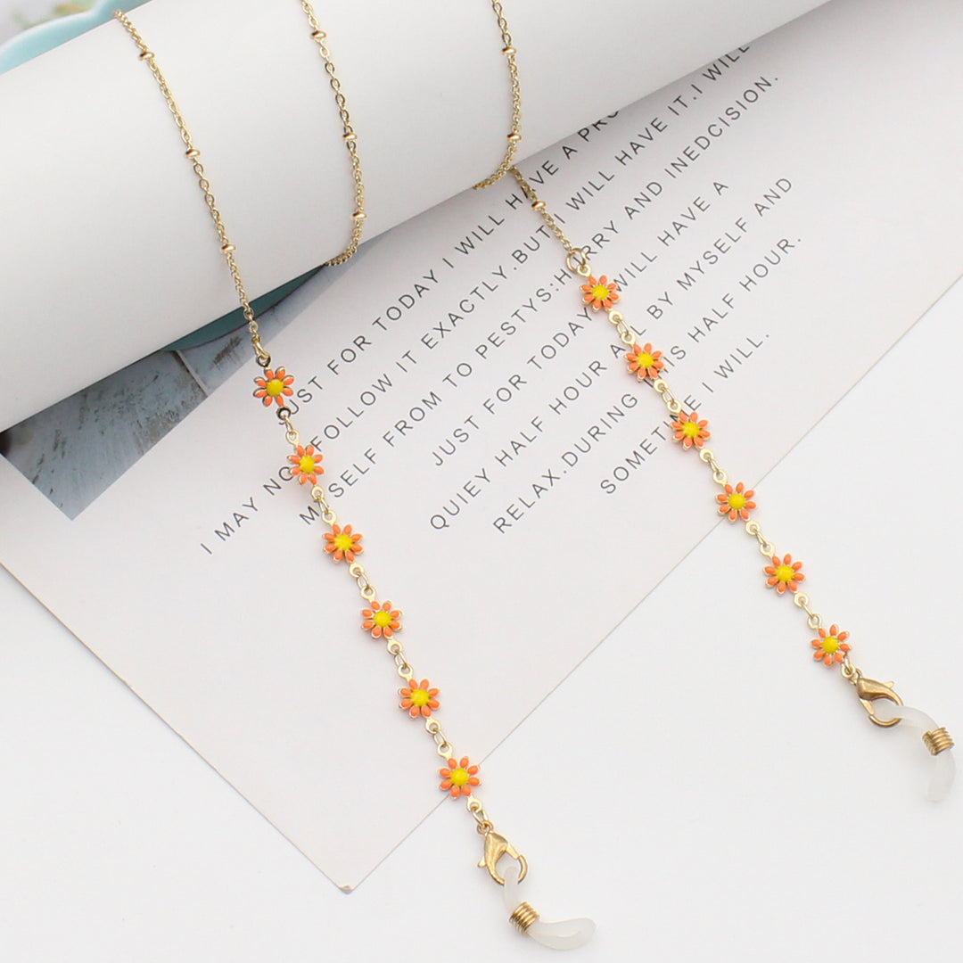 Floral Themed Eyewear Chain Bowlift