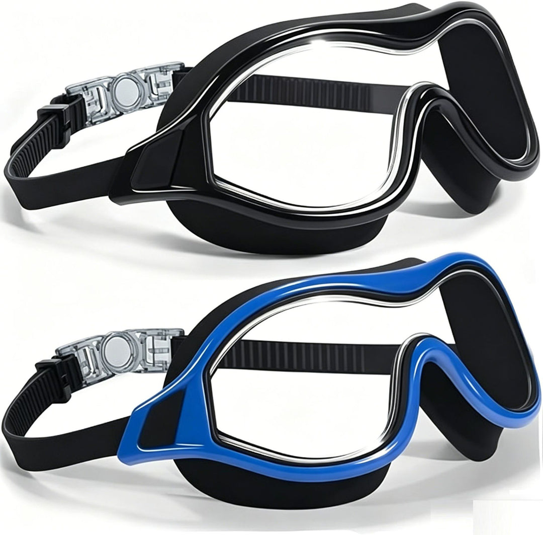 Swim mask with ergonomic design Bowlift