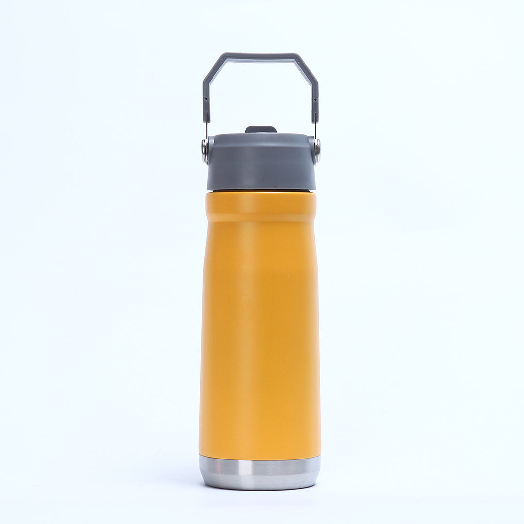 Women's Practical Insulated Drinking Bottle with Foldable Carry Handle Bowlift