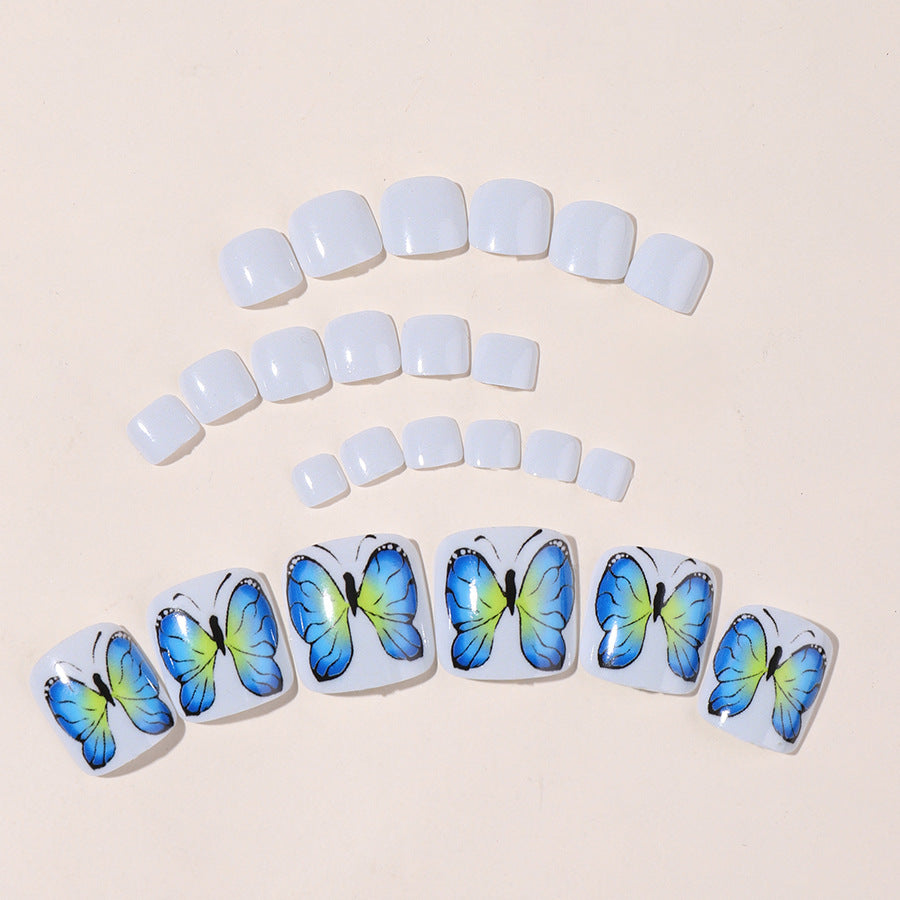 Decorative Butterfly Press-On Nail Set Bowlift
