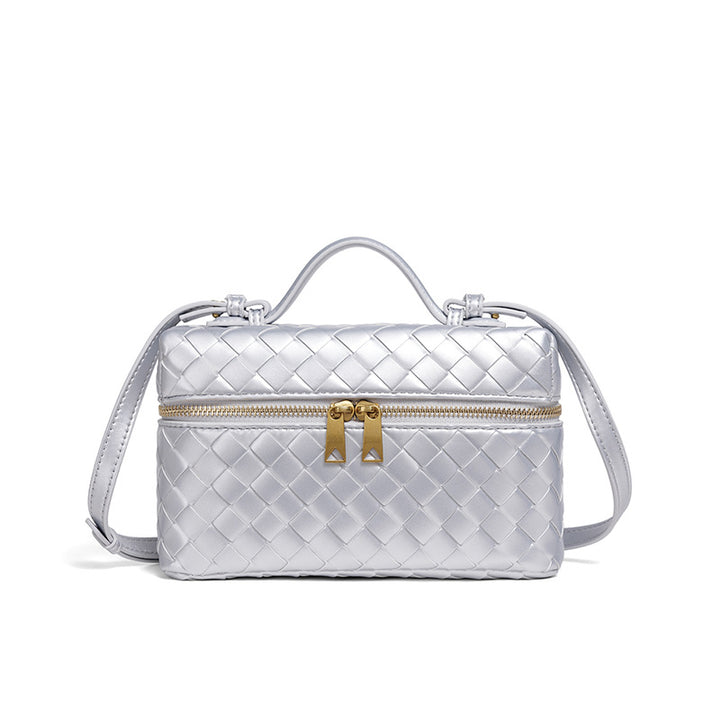 Structured Woven Satchel Bag Bowlift
