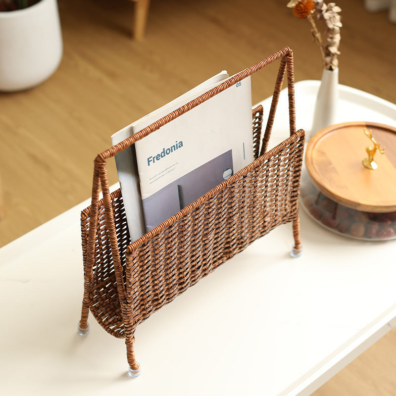 Unisex Handwoven Newspaper and Magazine Stand Bowlift