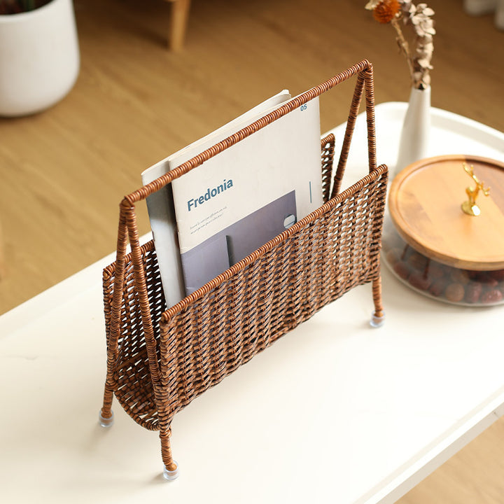 Unisex Handwoven Newspaper and Magazine Stand Bowlift
