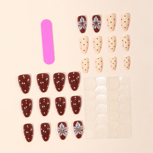 Elegant 3D Floral Accent Nail Art Extensions Bowlift 1789713235