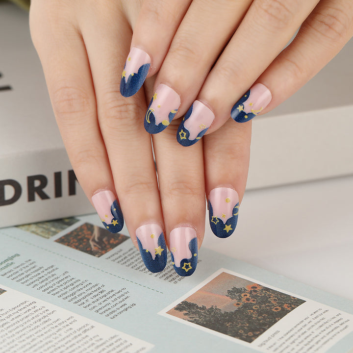 Creative design artificial nails with piano keys motif Bowlift