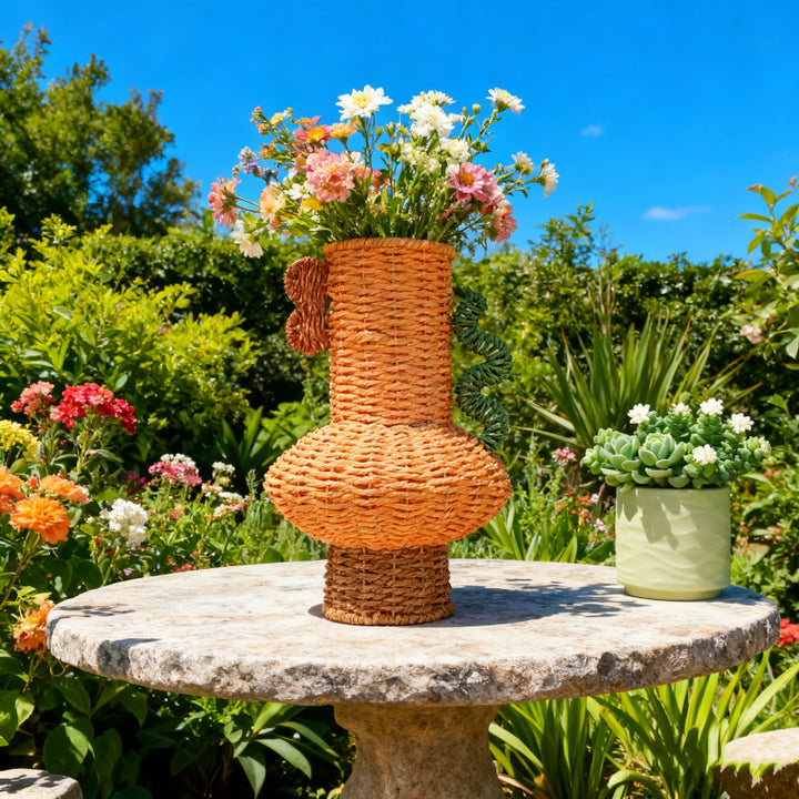 Decorative Woven Vase Bowlift