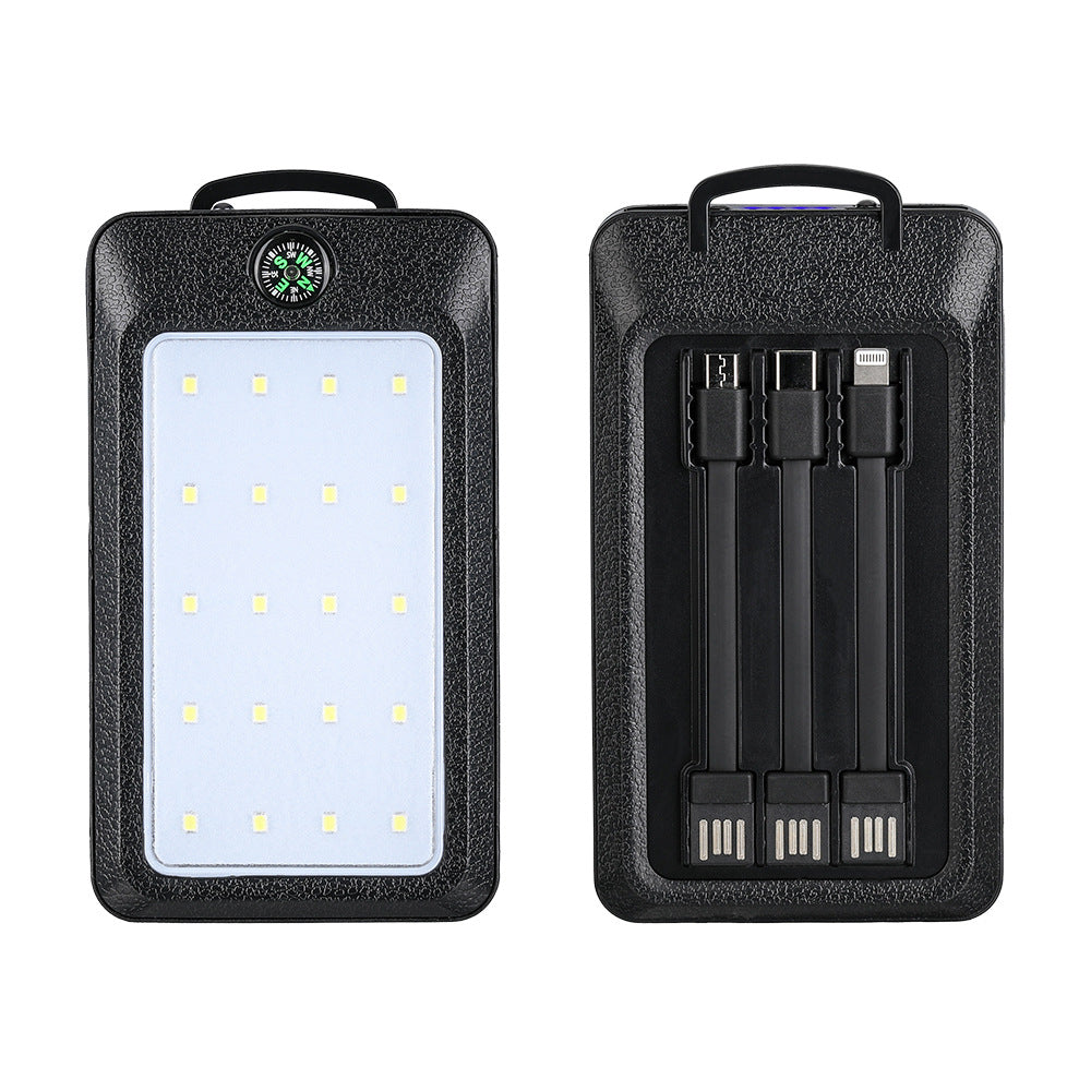 Multifunctional charging power bank with integrated LED lighting and compass Bowlift