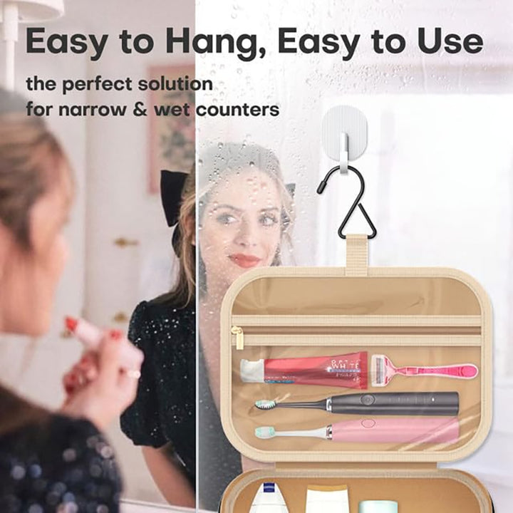 Cosmetic Organizer Bag with Intelligent Interior Layout Bowlift