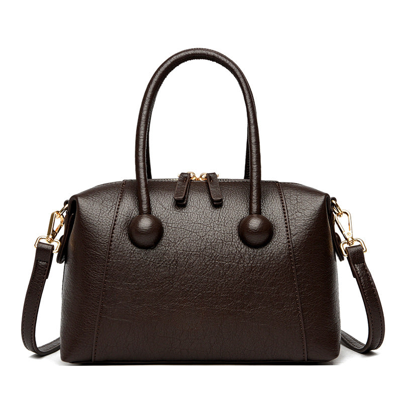 Stylish Textured Handheld Satchel Bowlift