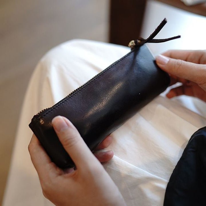 Premium Leather Pencil Pouch Bowlift