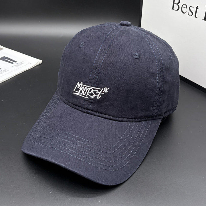 Men's Casual Stitch-Embellished Baseball Cap Bowlift