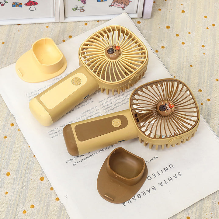 Women's Portable USB Hand Fan in Cute Animal Design Bowlift
