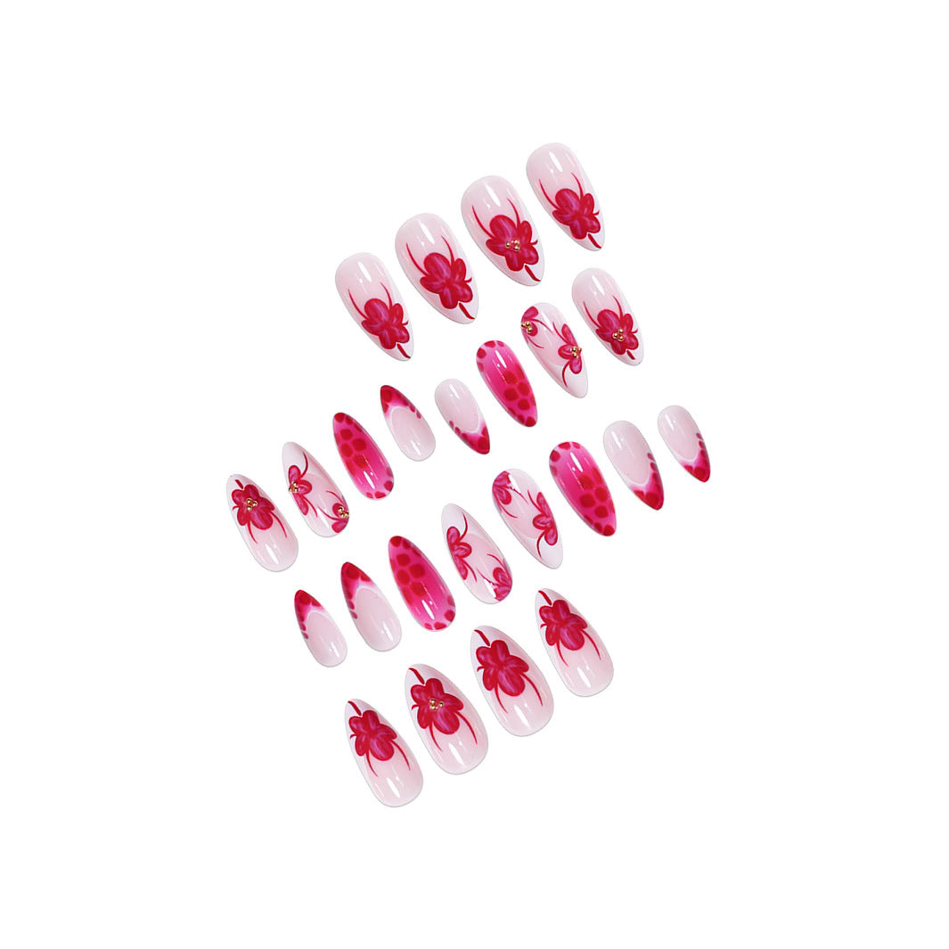 Elegant Floral Stiletto Nail Art Bowlift 1787977864