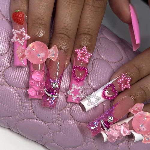 Decorative Press-On Nail Art Kit Bowlift