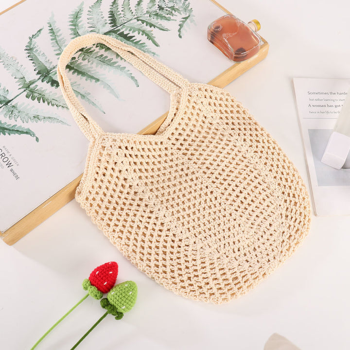 Handwoven jute tote Bowlift