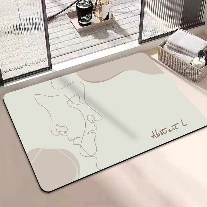 Abstract Art-Themed Indoor Area Mat