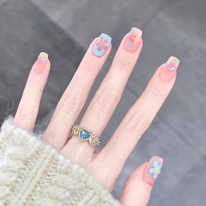 Creative nail art with flower accents Bowlift