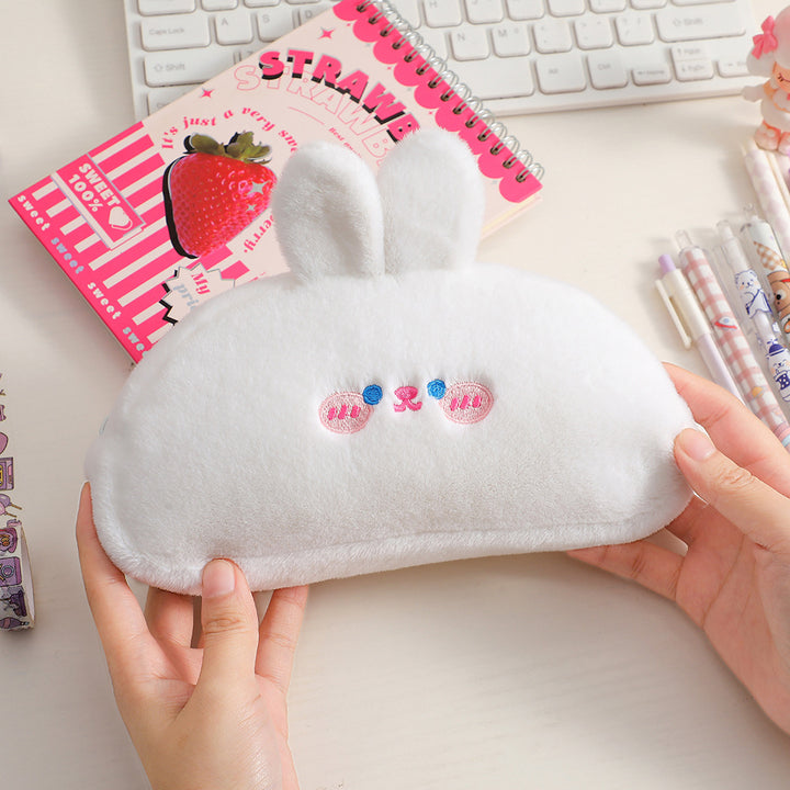 Cute Bear-Shaped Plush Pencil Case Bowlift