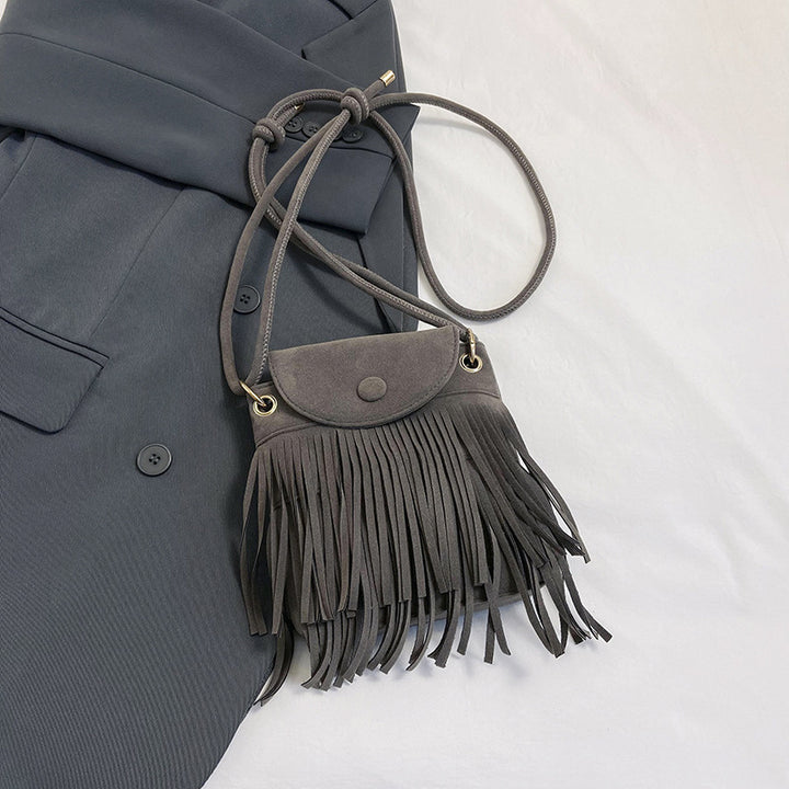 Bohemian Fringe Crossbody Bag Bowlift