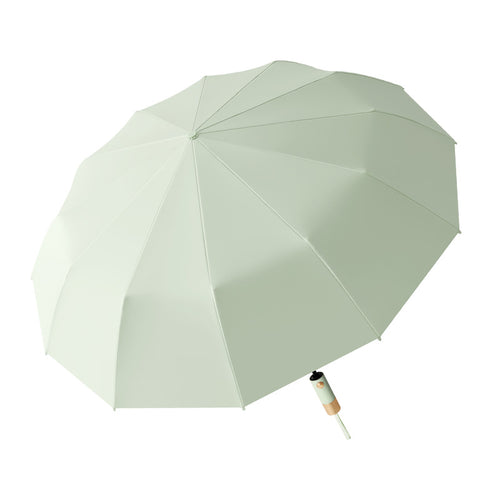 Women compact automatic folding umbrella with UV protection and ergonomic handle Bowlift