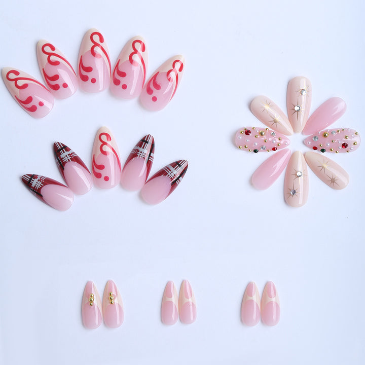 Artificial nails with sparkling details Bowlift