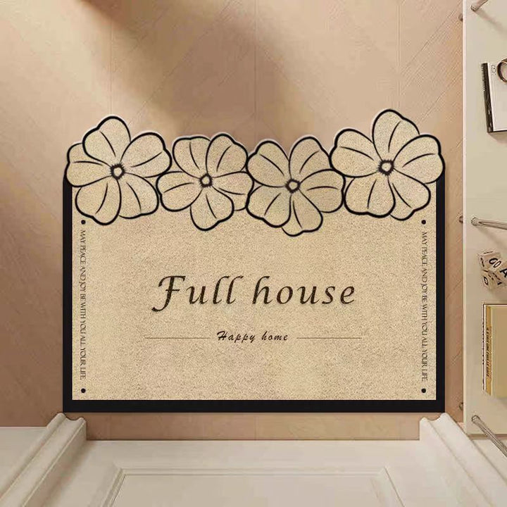 Floral Welcome Mat Bowlift