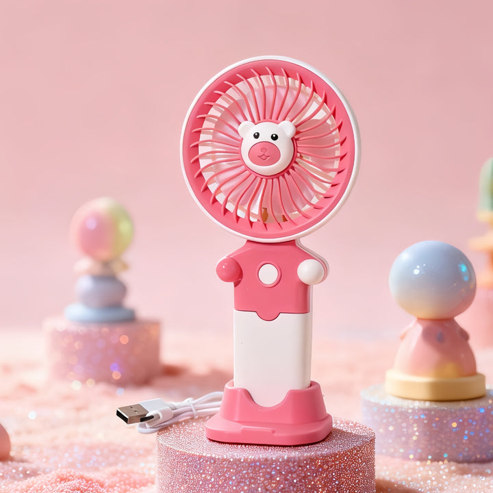 Ladies Portable USB Fan with Flexible Holder Bowlift