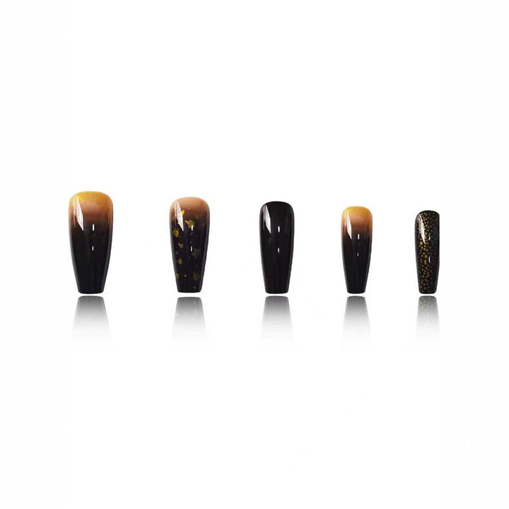 Artistic Press-On Nail Set Bowlift