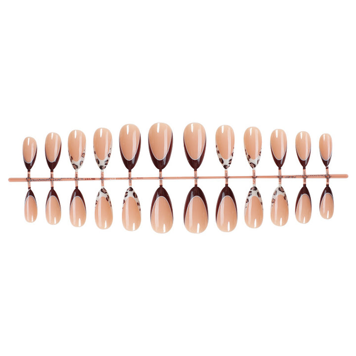 Stylish Press-On Nail Art Set with Contemporary Designs Bowlift