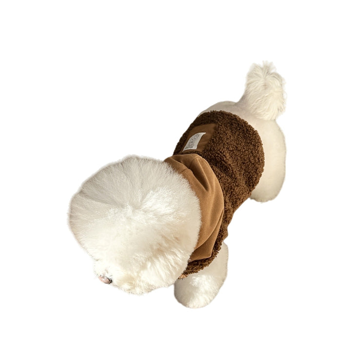 Hooded Sherpa-Lined Pet Coat